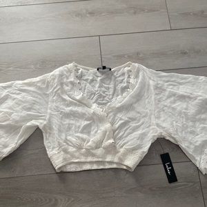 Lulus White Beach Coverup Top